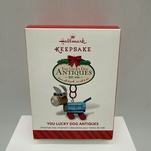 Hallmark 2014 You Lucky Dog Antiques Keepsake Christmas Ornament